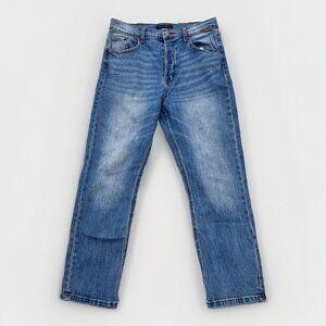 Aeropostale Jeans Womens 12 Medium Wash 90s Super Hi-Rise Stretch Button Fly